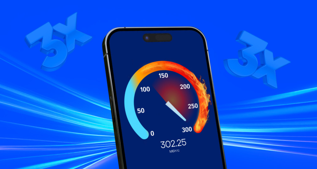 Потрійна швидкість для тарифу Лайт — лише за +20 грн/міс