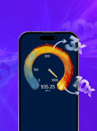 Потройте швидкість інтернет тарифу «Лайт» лише за +10 грн/міс