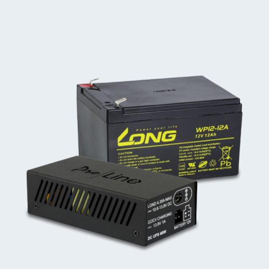 ДБЖ Proline DC UPS 60W + АКБ Long WP 12V-12A